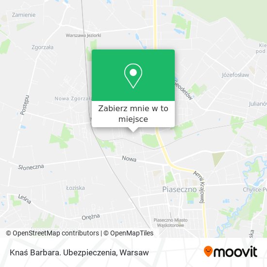 Mapa Knaś Barbara. Ubezpieczenia