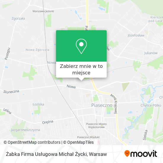 Mapa Żabka Firma Usługowa Michał Życki