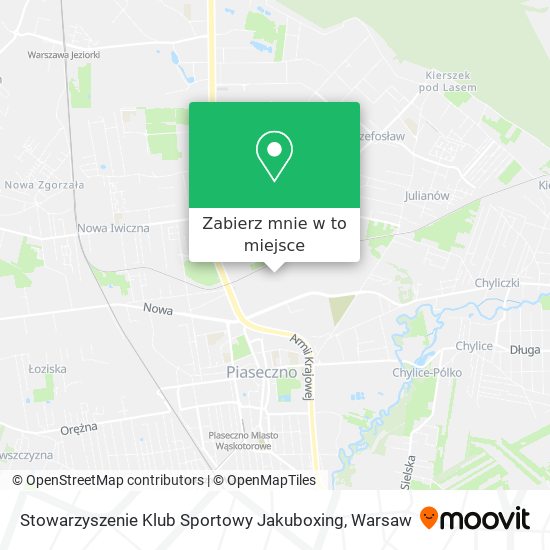 Mapa Stowarzyszenie Klub Sportowy Jakuboxing