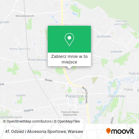 Mapa 4f. Odzież i Akcesoria Sportowe