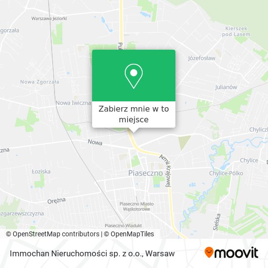 Mapa Immochan Nieruchomości sp. z o.o.