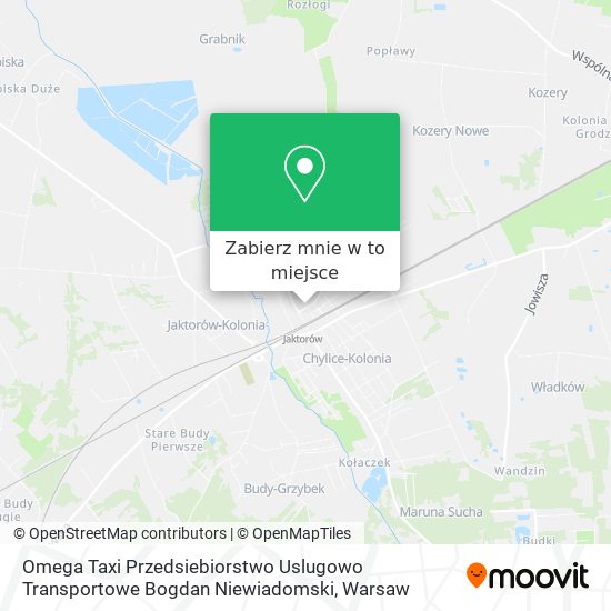 Mapa Omega Taxi Przedsiebiorstwo Uslugowo Transportowe Bogdan Niewiadomski