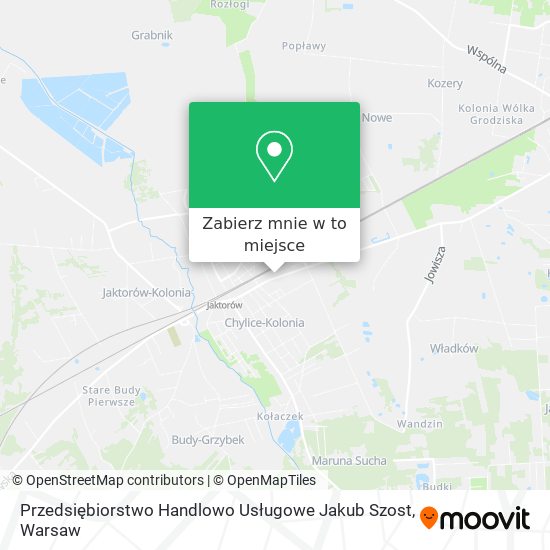 Mapa Przedsiębiorstwo Handlowo Usługowe Jakub Szost