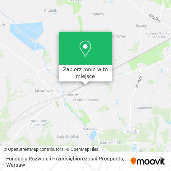 Mapa Fundacja Rozwoju i Przedsiębiorczości Prospects