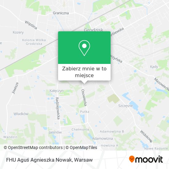 Mapa FHU Aguś Agnieszka Nowak