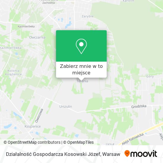 Mapa Działalność Gospodarcza Kosowski Józef