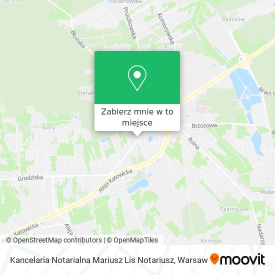 Mapa Kancelaria Notarialna Mariusz Lis Notariusz