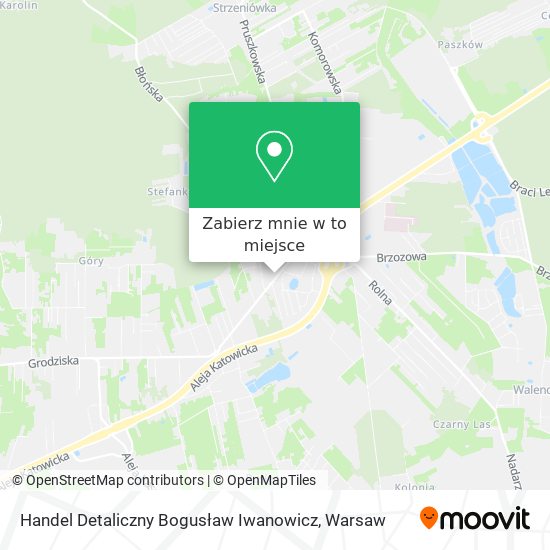 Mapa Handel Detaliczny Bogusław Iwanowicz