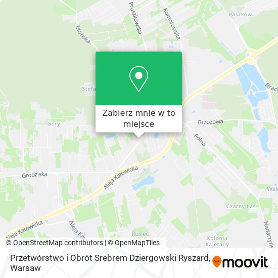 Mapa Przetwórstwo i Obrót Srebrem Dziergowski Ryszard