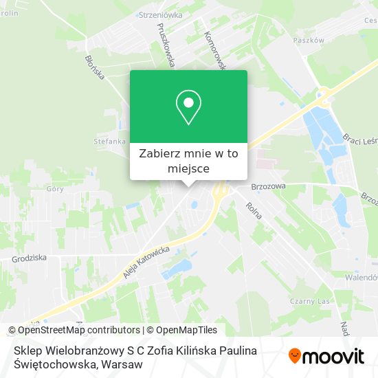 Mapa Sklep Wielobranżowy S C Zofia Kilińska Paulina Świętochowska