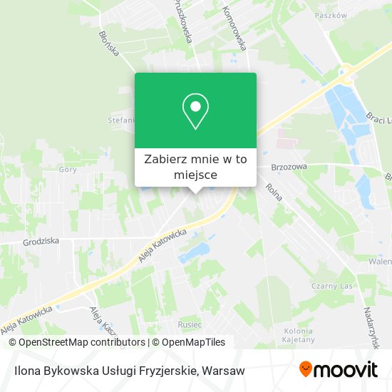 Mapa Ilona Bykowska Usługi Fryzjerskie