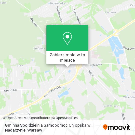 Mapa Gminna Spółdzielnia Samopomoc Chłopska w Nadarzynie