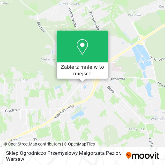 Mapa Sklep Ogrodniczo Przemyslowy Malgorzata Pezior