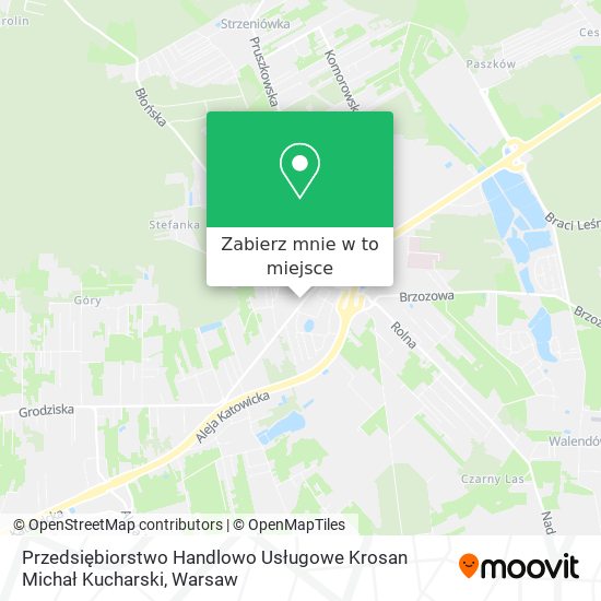 Mapa Przedsiębiorstwo Handlowo Usługowe Krosan Michał Kucharski