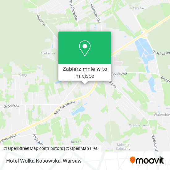 Mapa Hotel Wolka Kosowska