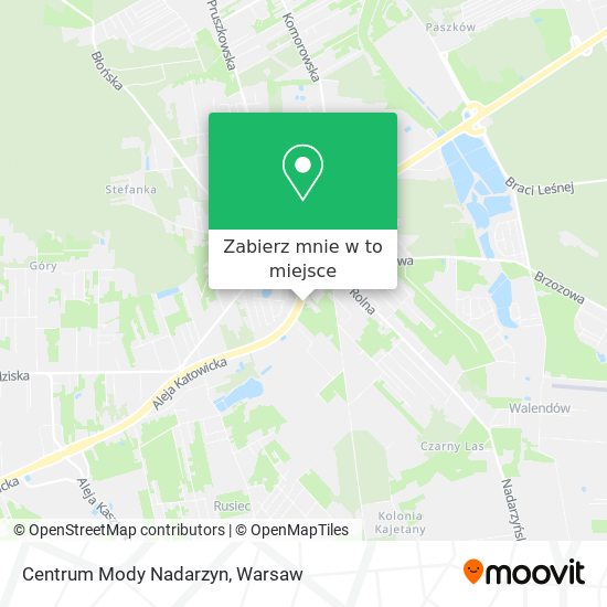 Mapa Centrum Mody Nadarzyn