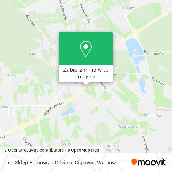 Mapa bb. Sklep Firmowy z Odzieżą Ciążową