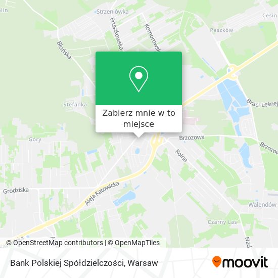 Mapa Bank Polskiej Spółdzielczości