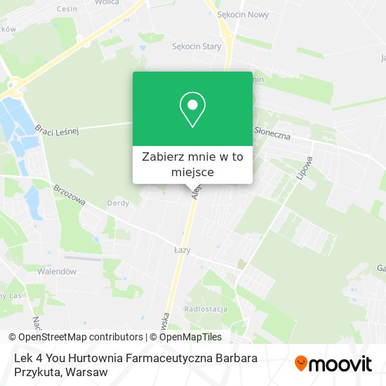 Mapa Lek 4 You Hurtownia Farmaceutyczna Barbara Przykuta