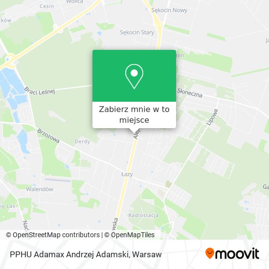 Mapa PPHU Adamax Andrzej Adamski