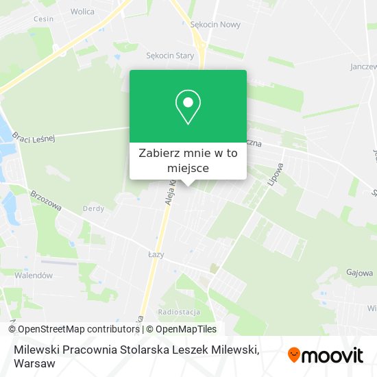 Mapa Milewski Pracownia Stolarska Leszek Milewski