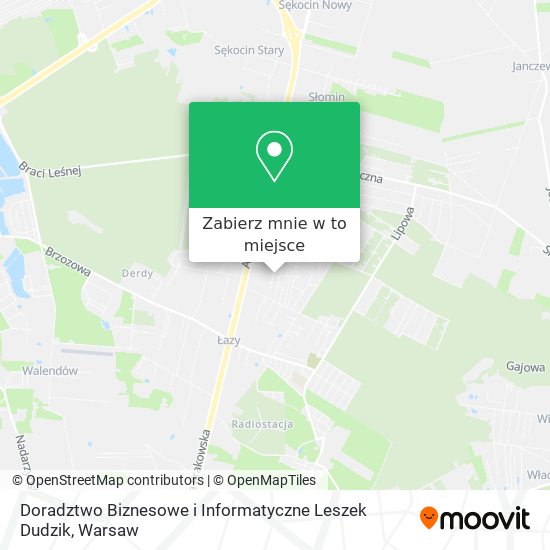 Mapa Doradztwo Biznesowe i Informatyczne Leszek Dudzik