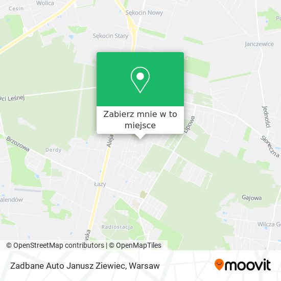 Mapa Zadbane Auto Janusz Ziewiec