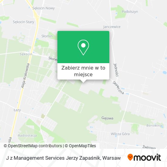 Mapa J z Management Services Jerzy Zapaśnik