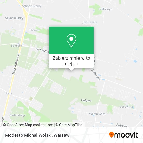 Mapa Modesto Michał Wolski