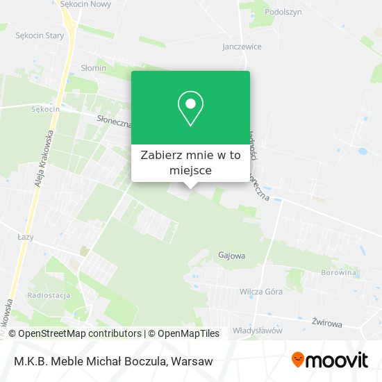 Mapa M.K.B. Meble Michał Boczula