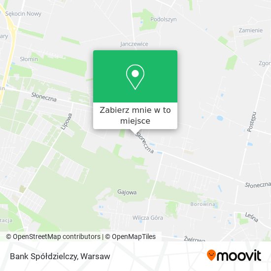 Mapa Bank Spółdzielczy