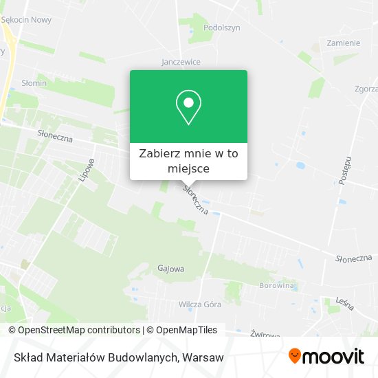 Mapa Skład Materiałów Budowlanych