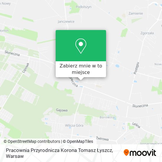 Mapa Pracownia Przyrodnicza Korona Tomasz Łyszcz