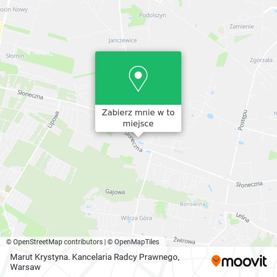 Mapa Marut Krystyna. Kancelaria Radcy Prawnego