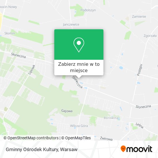 Mapa Gminny Ośrodek Kultury