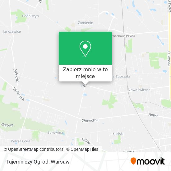 Mapa Tajemniczy Ogród