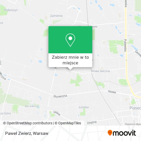 Mapa Paweł Zwierz