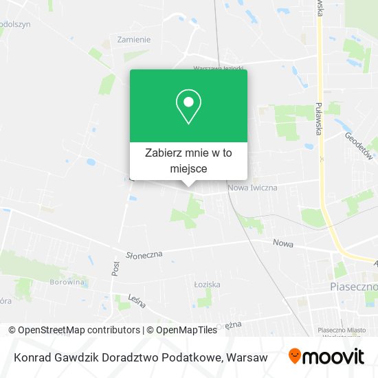 Mapa Konrad Gawdzik Doradztwo Podatkowe