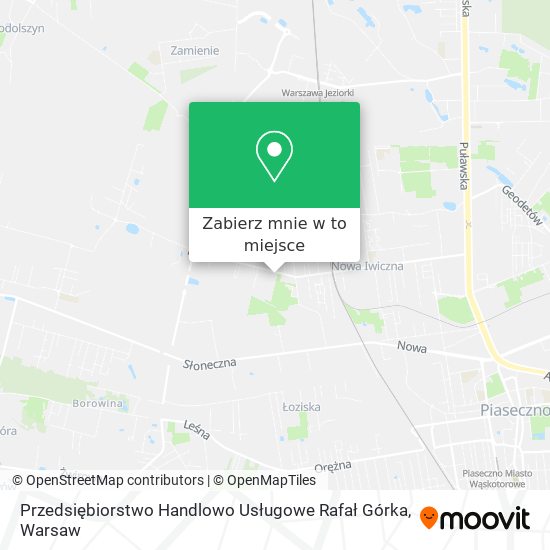 Mapa Przedsiębiorstwo Handlowo Usługowe Rafał Górka