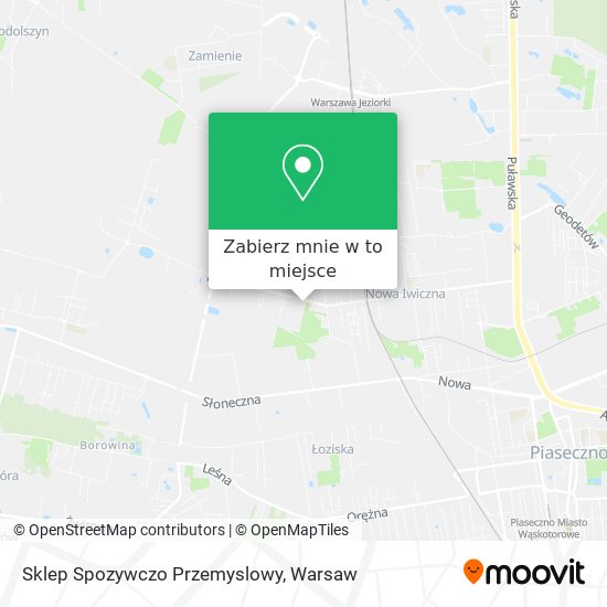 Mapa Sklep Spozywczo Przemyslowy