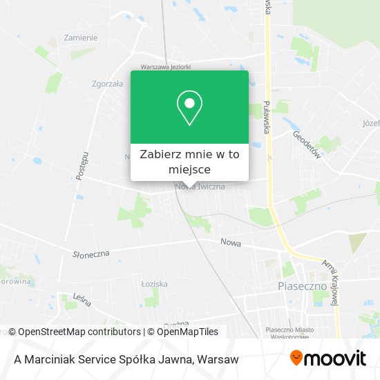 Mapa A Marciniak Service Spółka Jawna