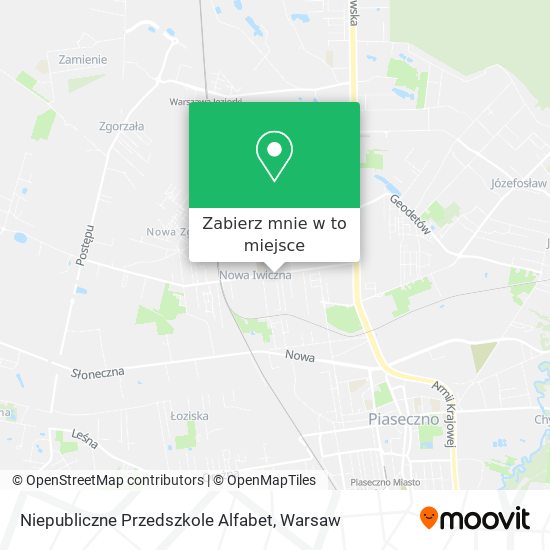 Mapa Niepubliczne Przedszkole Alfabet