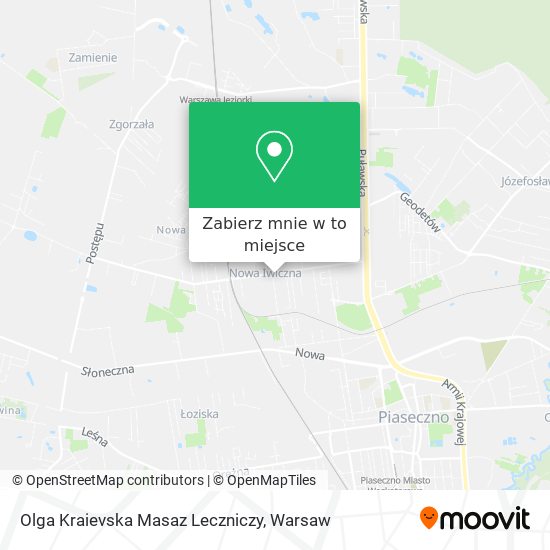 Mapa Olga Kraievska Masaz Leczniczy