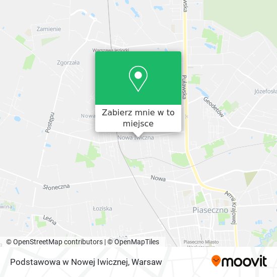 Mapa Podstawowa w Nowej Iwicznej