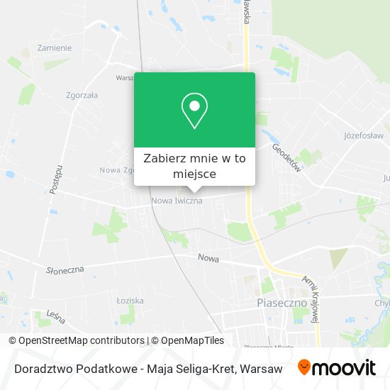 Mapa Doradztwo Podatkowe - Maja Seliga-Kret