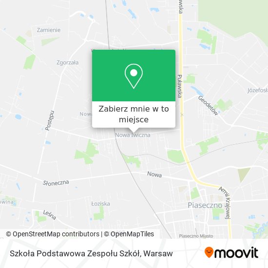 Mapa Szkoła Podstawowa Zespołu Szkół