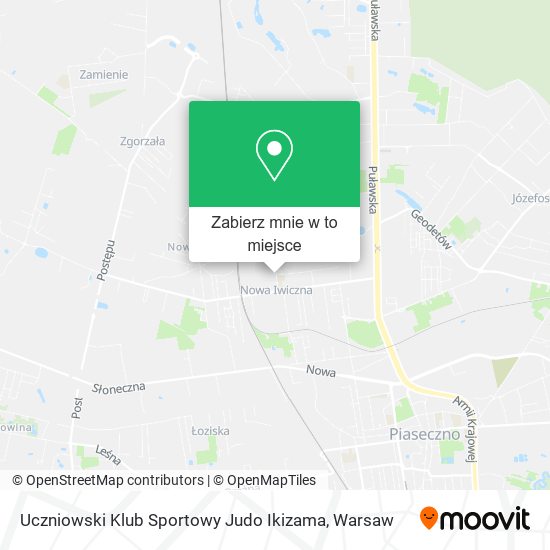 Mapa Uczniowski Klub Sportowy Judo Ikizama