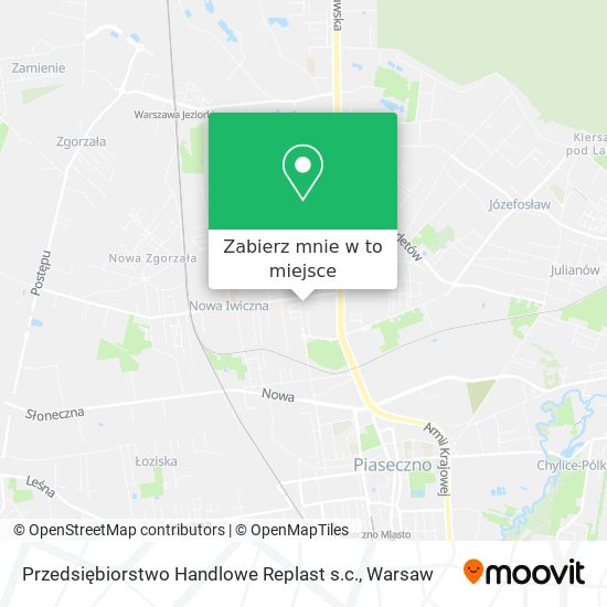 Mapa Przedsiębiorstwo Handlowe Replast s.c.