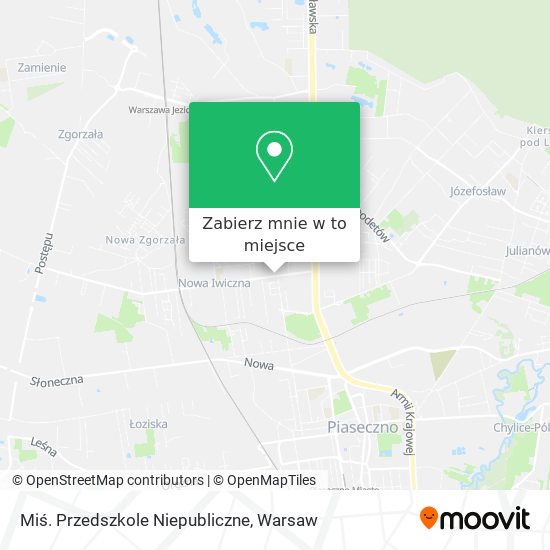 Mapa Miś. Przedszkole Niepubliczne