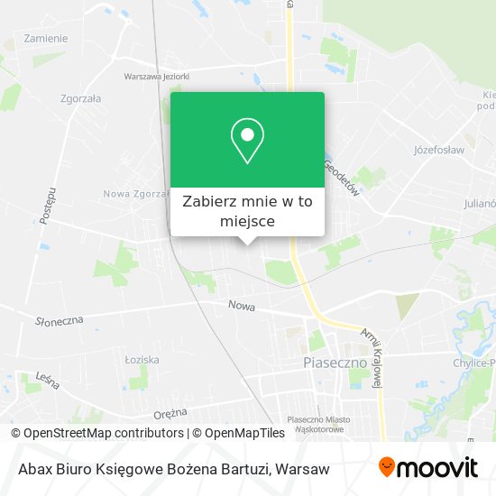 Mapa Abax Biuro Księgowe Bożena Bartuzi